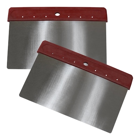 Pro-Tek Spray Equipment SET OF 2 STAINLESS STEEL BODY FILLER APPLICATORS 6in 9025